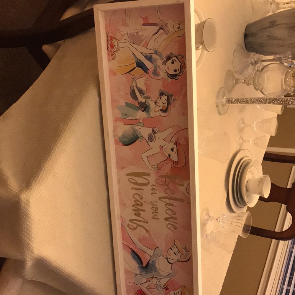 Artissmo Disney Princess Believe In Your Dreams Watercolor On Canvas